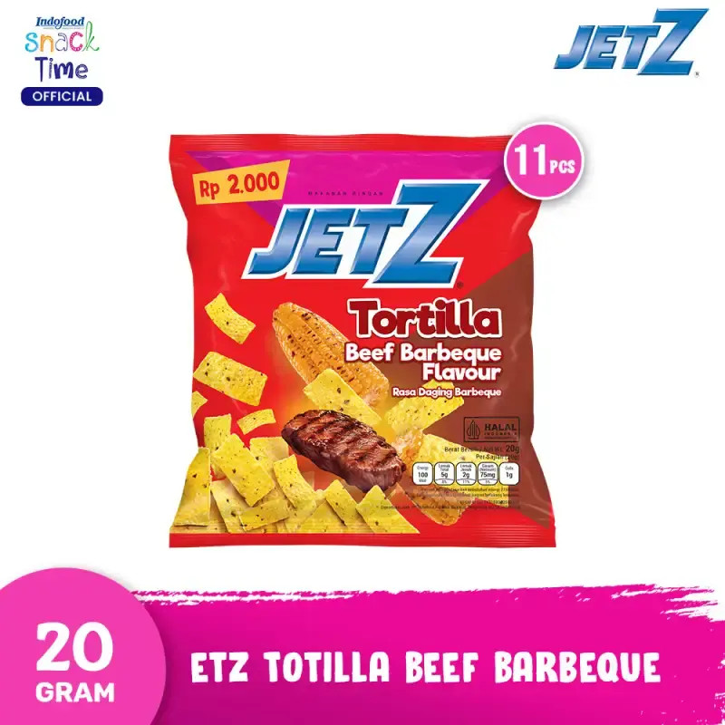 JETZ TORTILLA BEEF BARBEQUE 20 GR