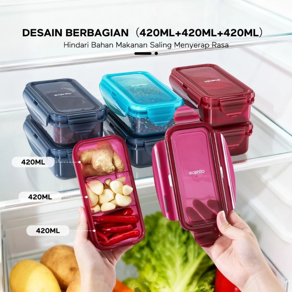 ECENTIO 420 ML FOOD CONTAINER FRESH KEEPING BOX SNACK