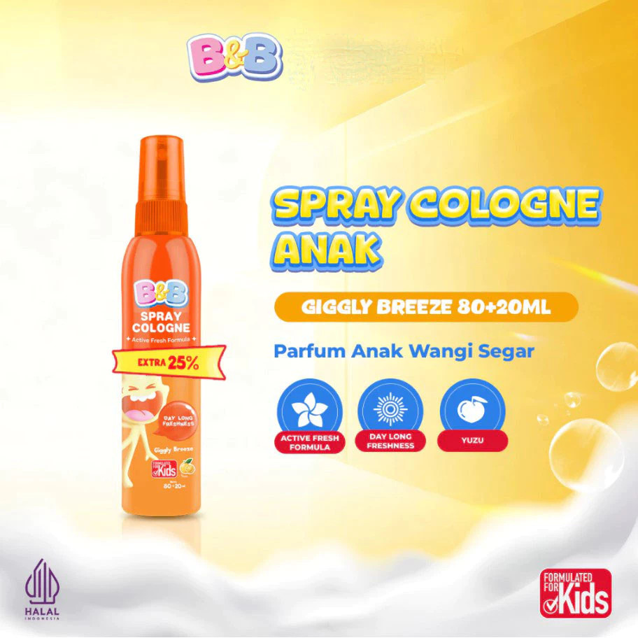 B&B SPRAY COLOGNE GIGGLY BREEZE 80 ML