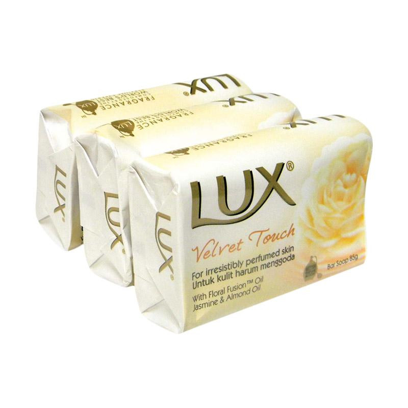 LUX SOAP WHITE VEL 110GR 3`S