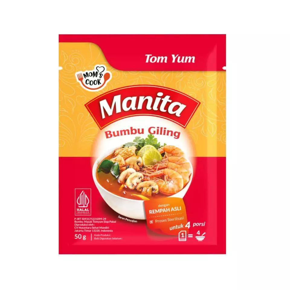 MANITA BUMBU TOM YUM 50 GR