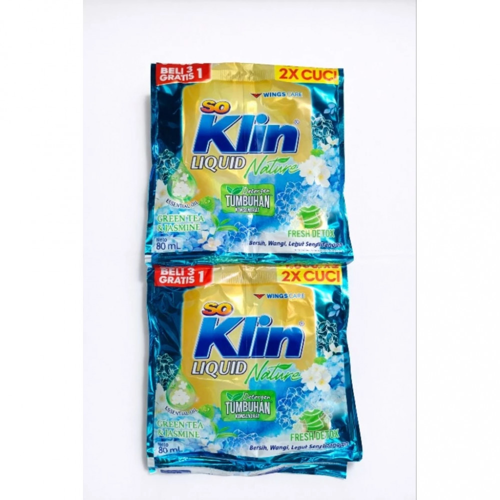 SO KLIN LIQ GREEN TEA SCH 3+1 X 80 ML