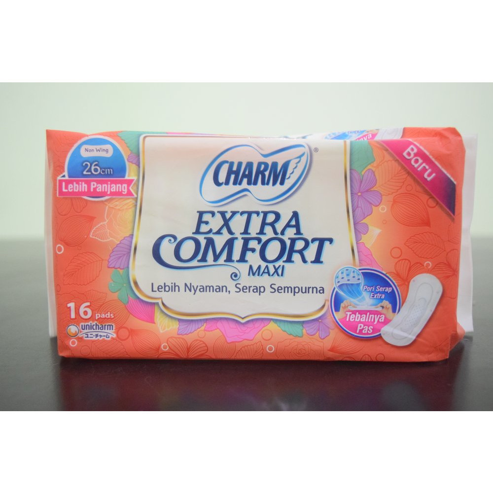 CHARM EXTRA COMFORT MAXI N.WING 16`S