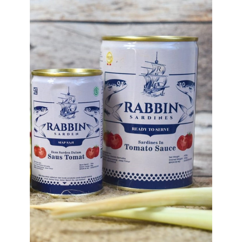 RABBIN SARDEN SAUS TOMAT KLG 425 GR