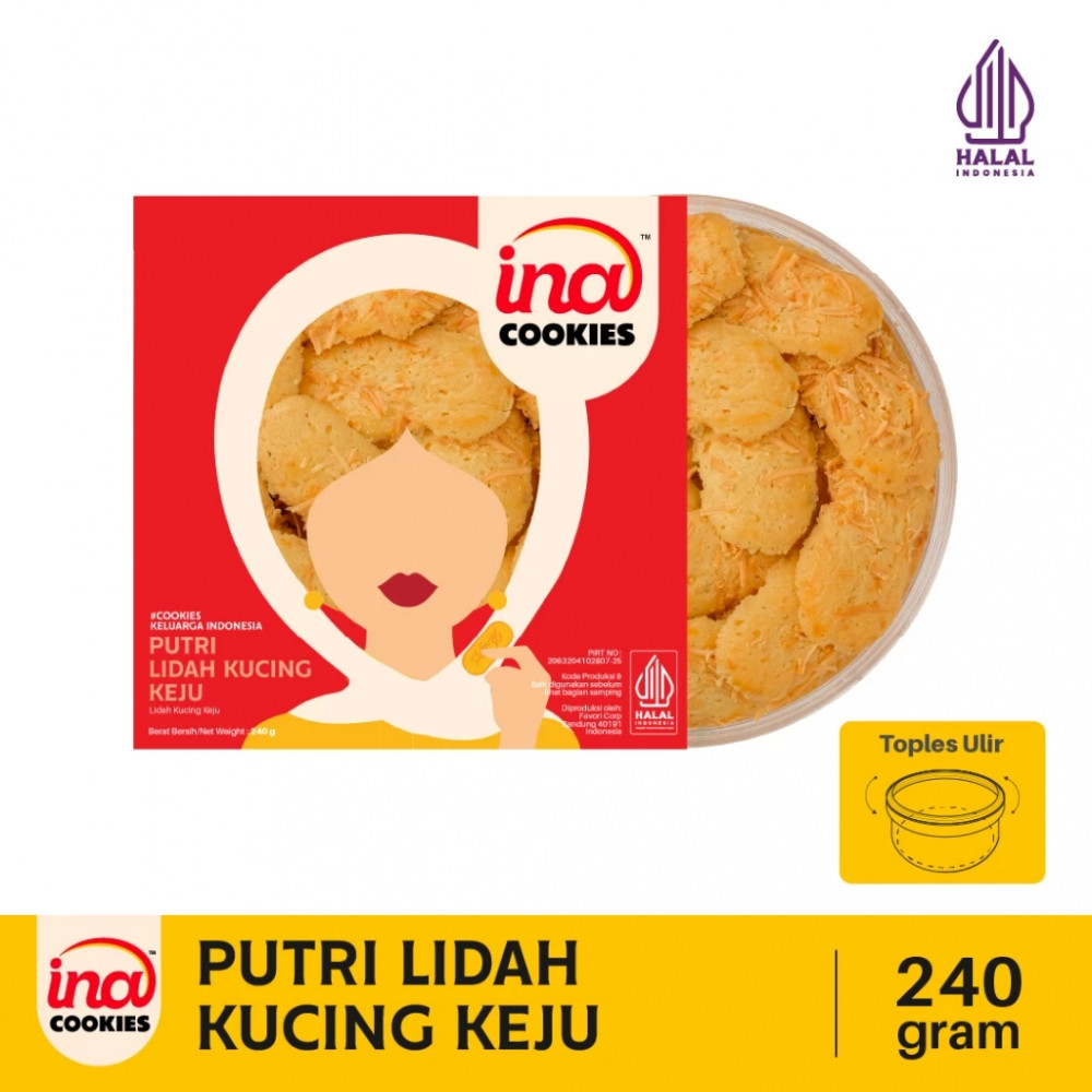INA COOKIES PUTRI LIDAH KUCING KEJU 240 GR