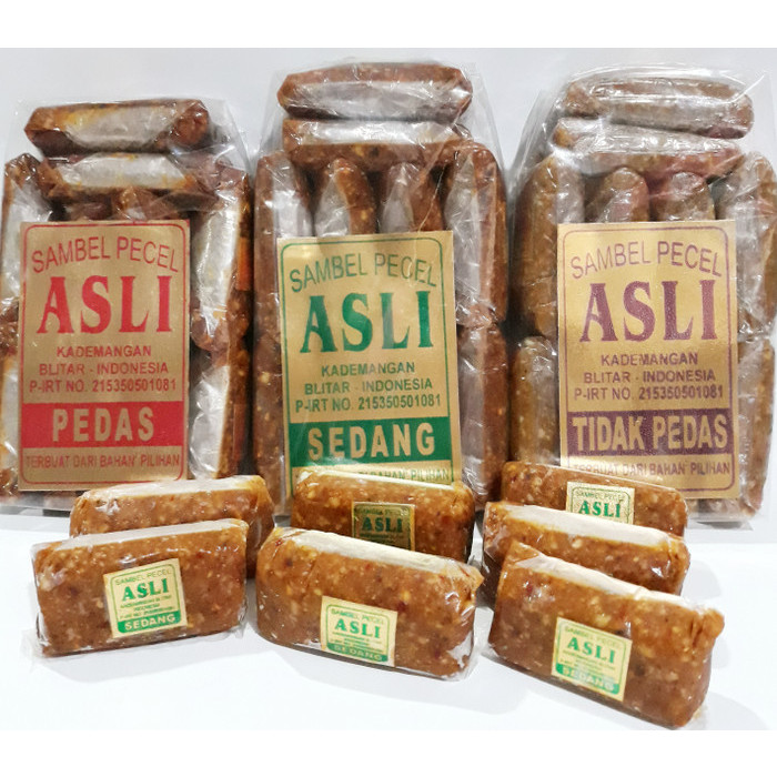 SAMBEL PECEL ASLI RASA SEDANG PLASTIK 450 GR