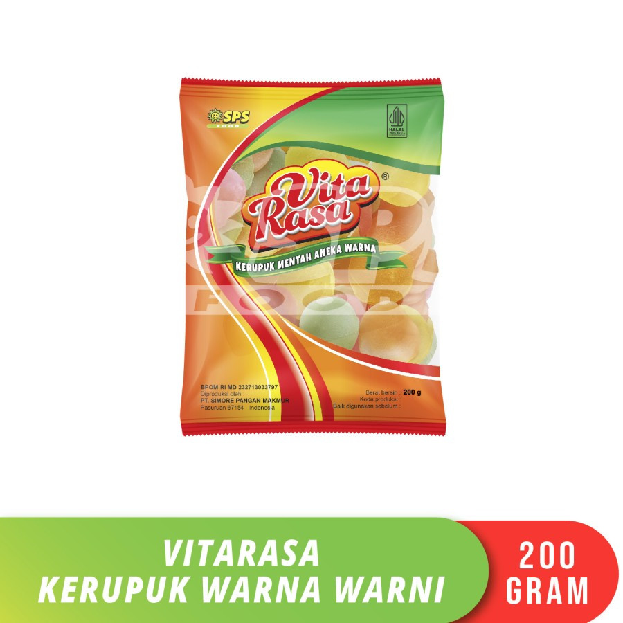 VITARASA KERUPUK ANEKA WARNA 200 GR