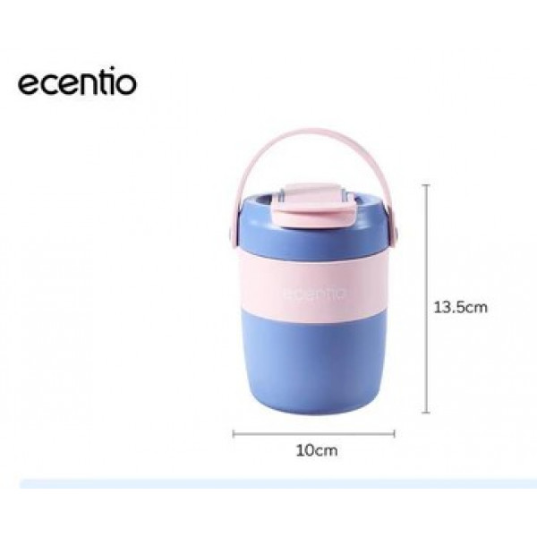 ECENTIO 600 ML PLASTIC SOUP CUP DOVE BLUE