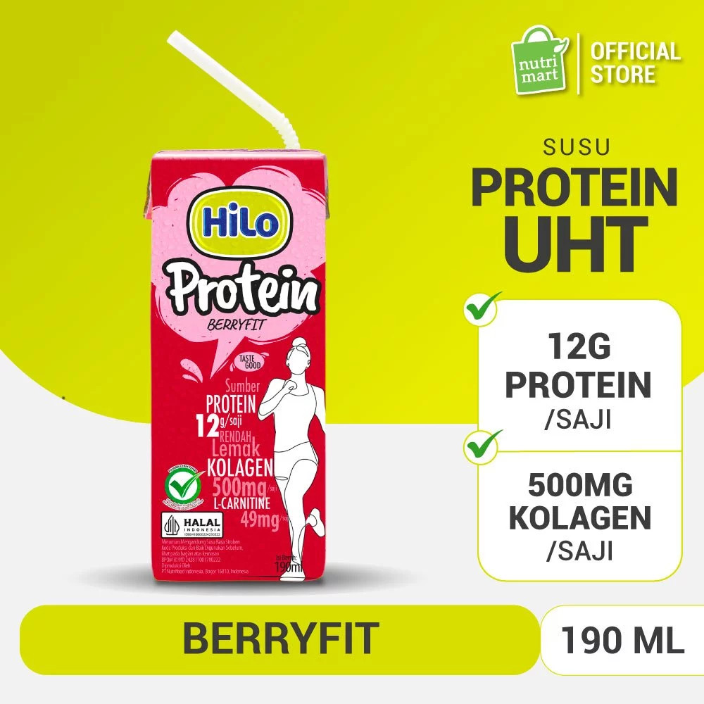 HILO PRTOEIN BERRYFIT UHT 190 ML