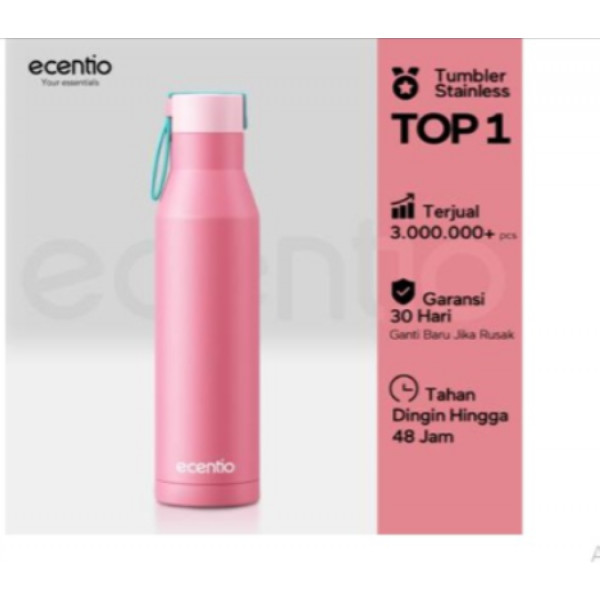 ECENTIO 1000 ML SILICONE HANDLE OUTDOOR BOTTLE