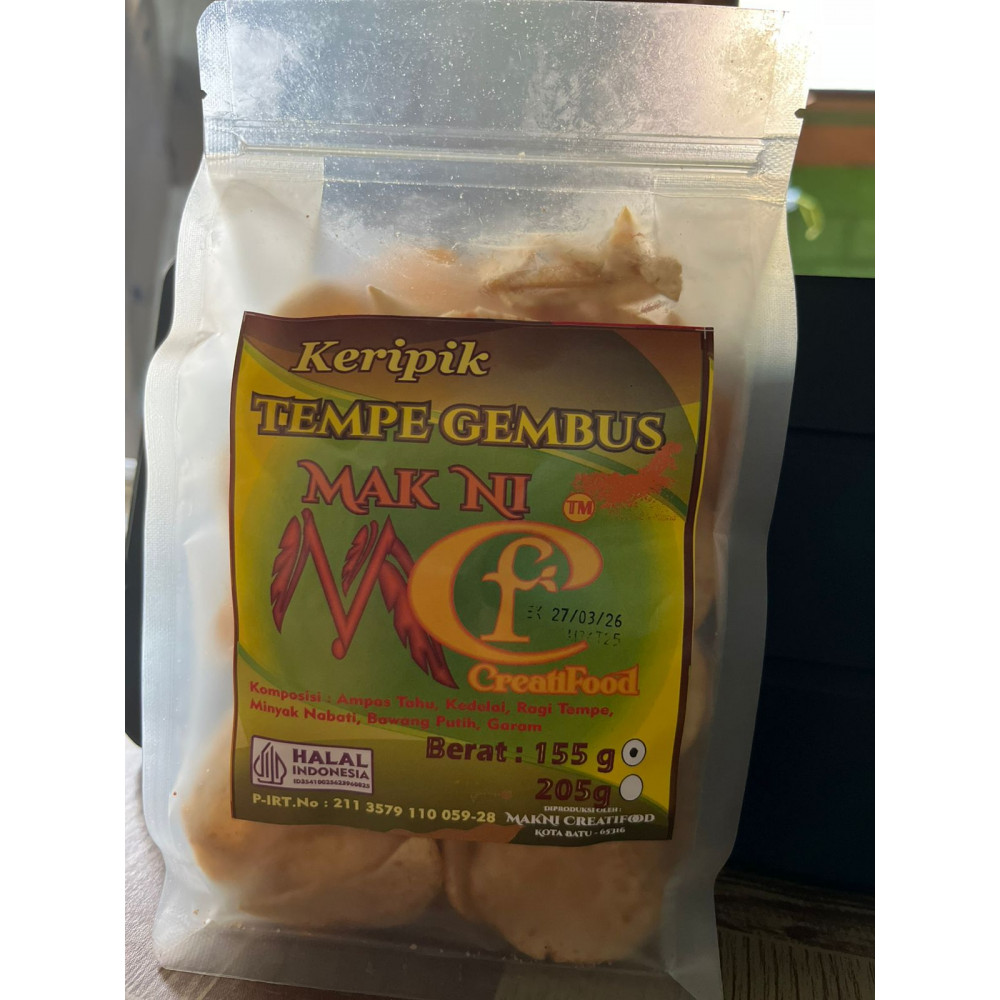 MAK NI KERIPIK TEMPE GEMBUS SD 155 GR