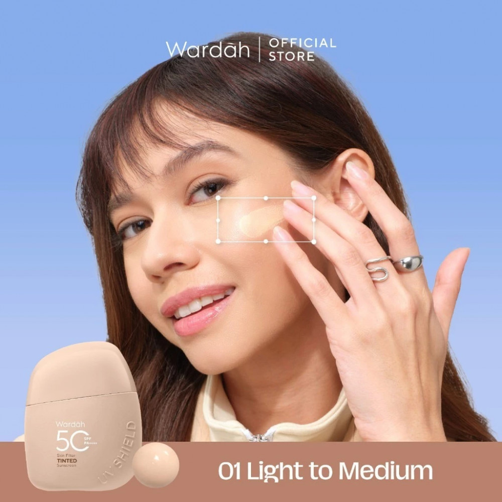 WARDAH TINTED SUNSCREEN 01 LIGHT TO MEDIUM 30 ML