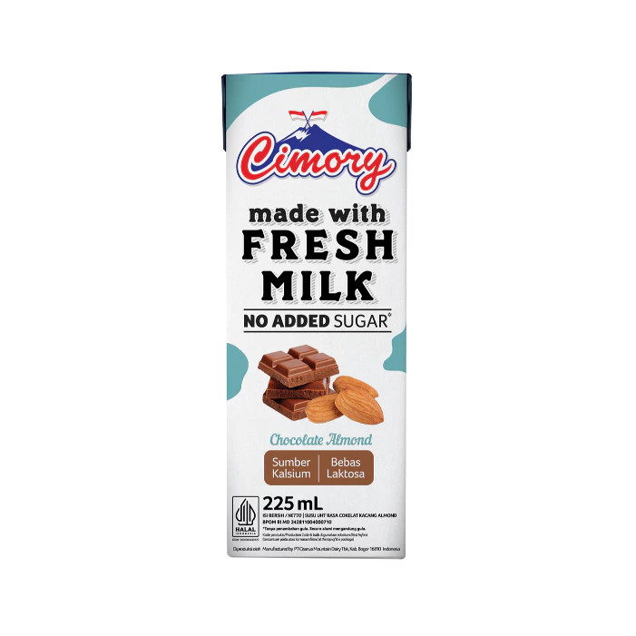 CIMORY UHT NO ADD SUGAR ALMOND 225 ML