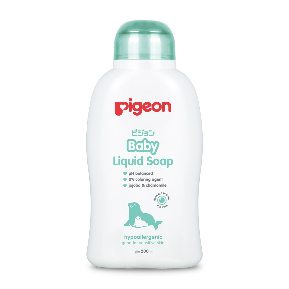 PIGEON BABY LIQUID SOAP 200ML WHITE PCS