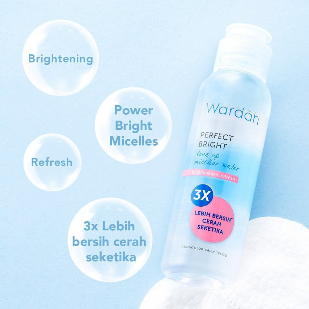 WARDAH PERFECT BRIGHT TONE UP MICELLAR WATER BTL 100 ML