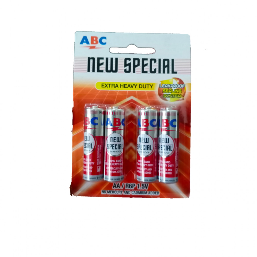 ABC BATERAI SPC AA R6P 1.5 V 4 S