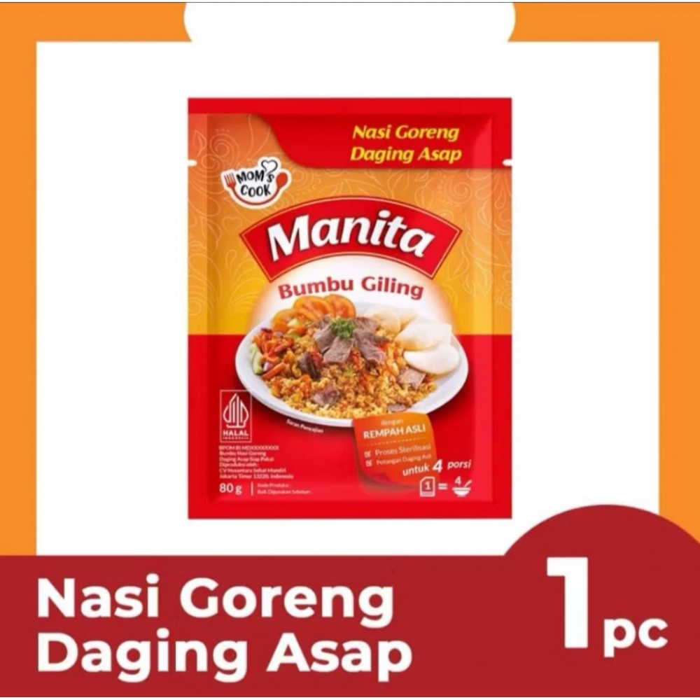 MANITA BUMBU NASI GRG DAGING ASAP 50 GR
