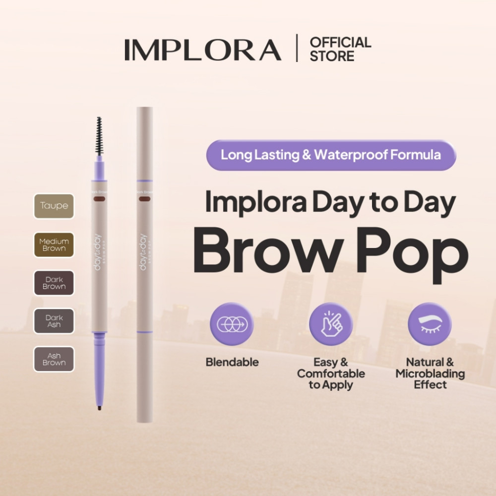 IMPLORA D2D BROW POP DARK BROWN