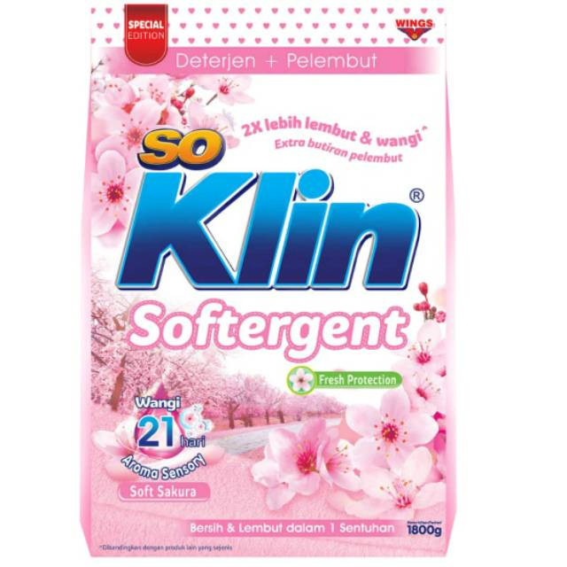 SO KLIN POWDET SOFTERGENT SAKURA 1.5 KG