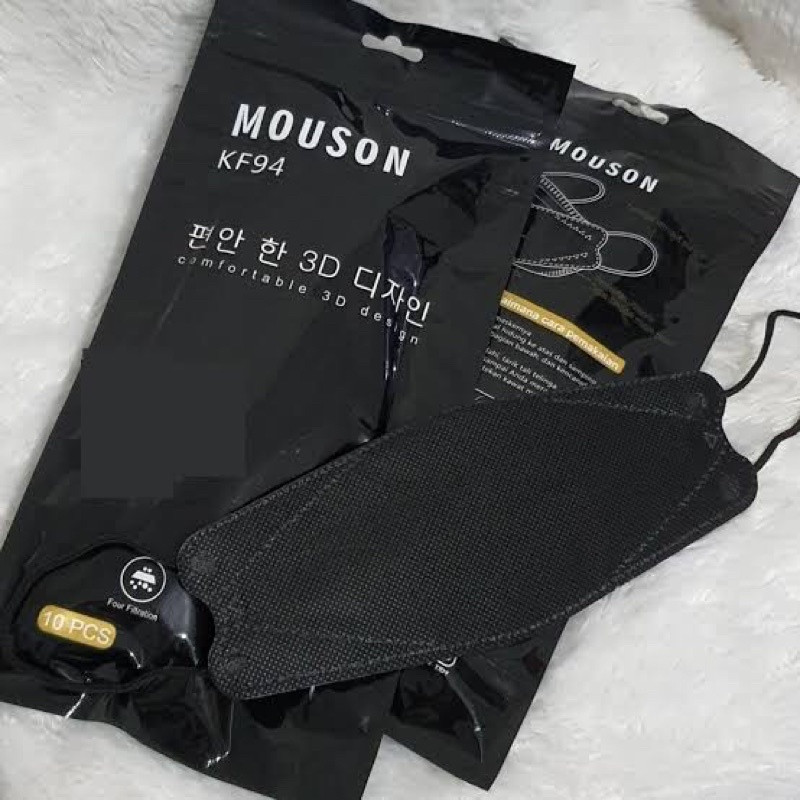 MOUSON MASKER KF94 BLACK PACK 10`S