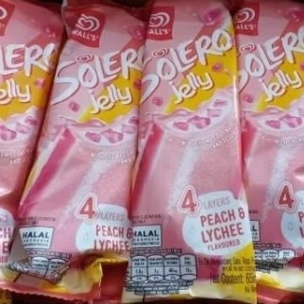 WALLS SOLERO JELLY PEACH LYCHEE 65 ML