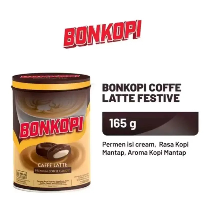 BONKOPI CANDY CAFE LATTE TIN 165 GR