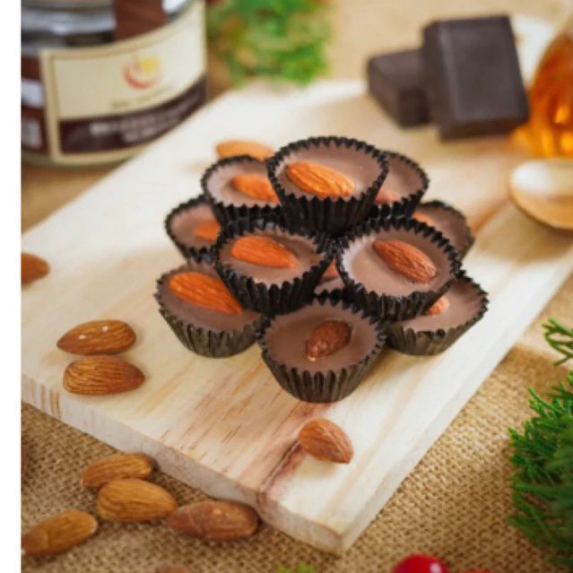 INA COOKIES BELGIAN CHOCO ALMOND JAR 125 GR