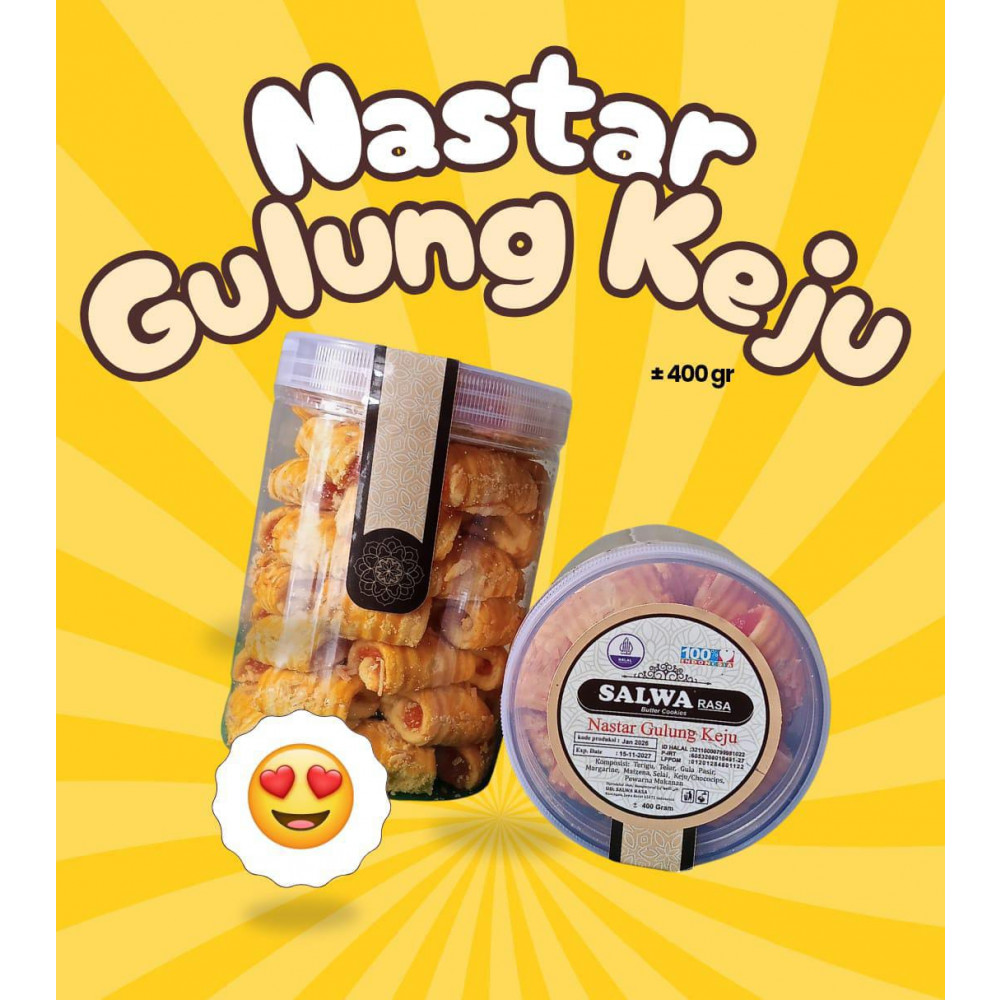 SALWA COOKIES NASTAR GULUNG KEJU 400 GR