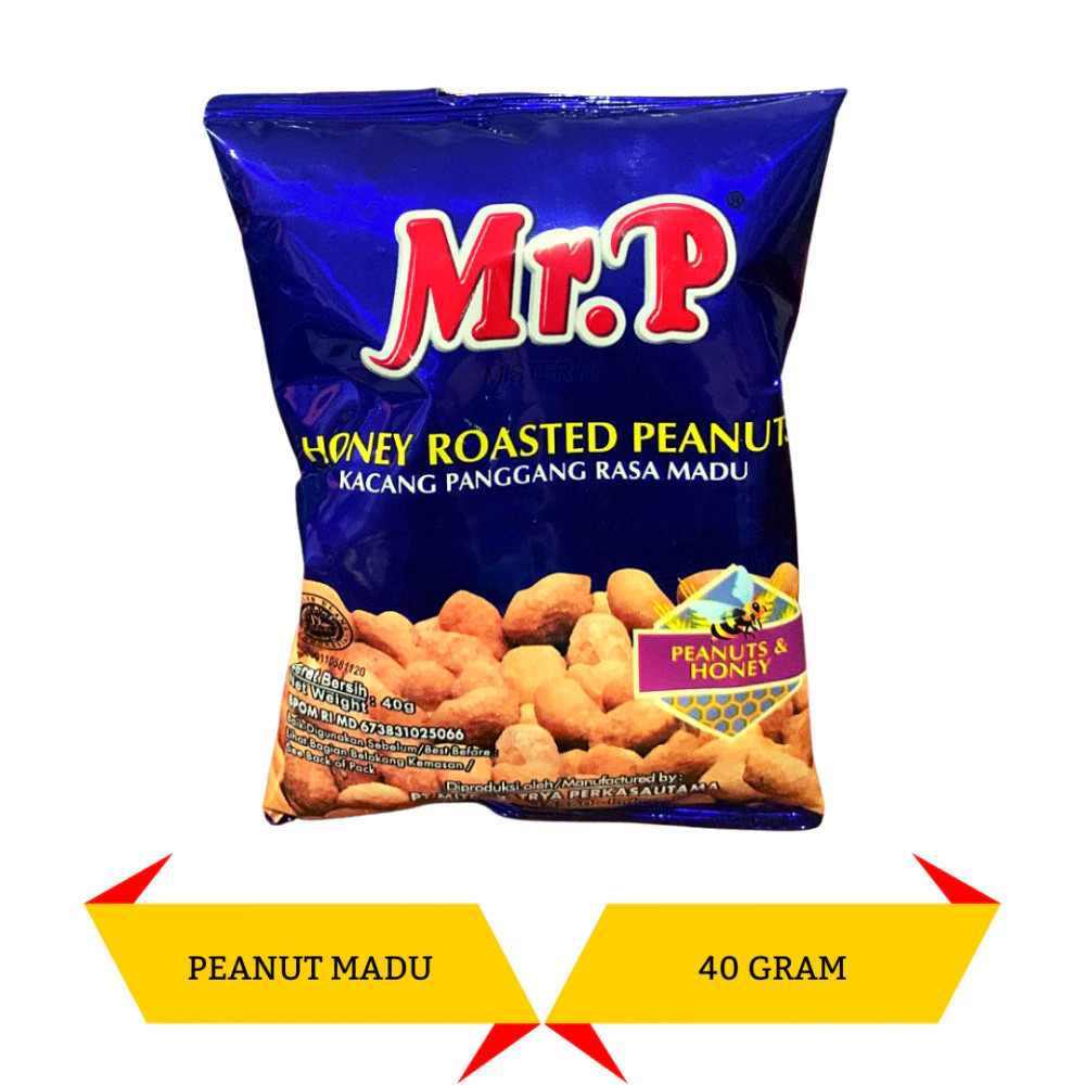 MR.P HONEY ROASTED PEANUT 40 GR