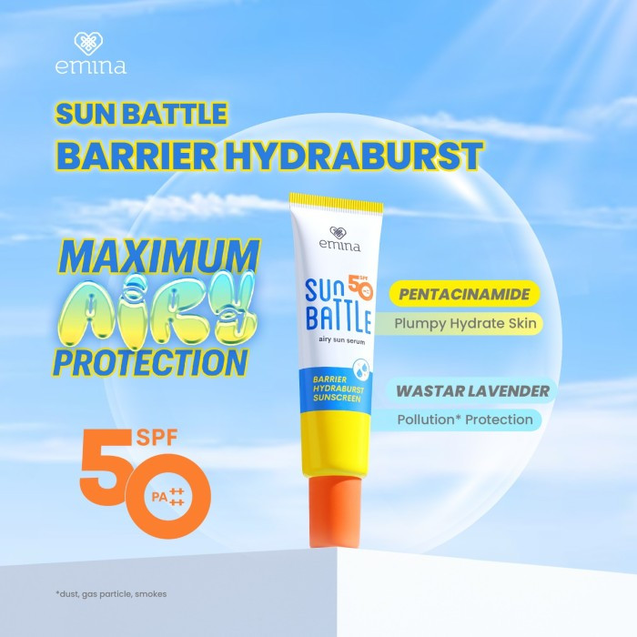 EMINA SUN BATTLE SPF50 BARRIER HYDRABURST 30 ML