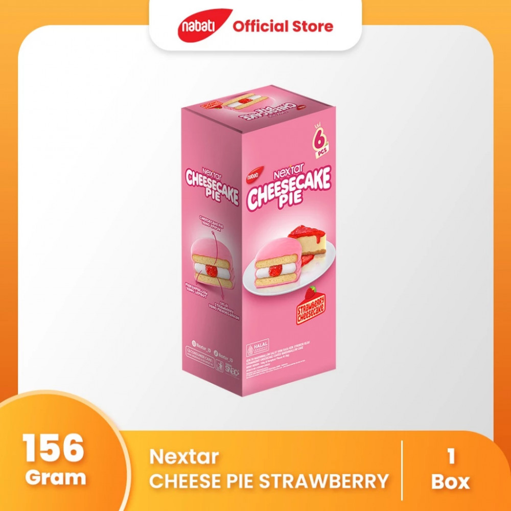 NEXTAR CHEESECAKE PIE STRAWBERRY 156 GR