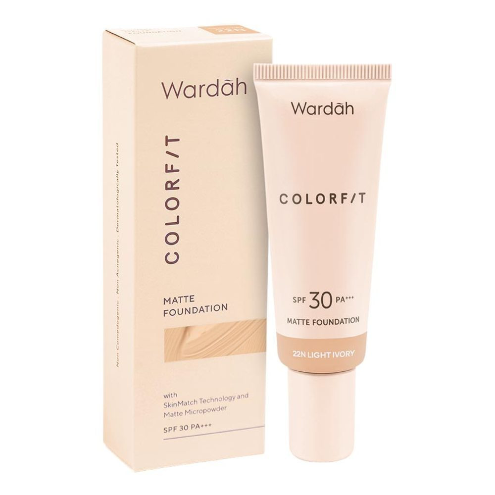 WARDAH COLORFIT MATTE FOUND 22 M LIGHT IVORY TUBE 25 GR