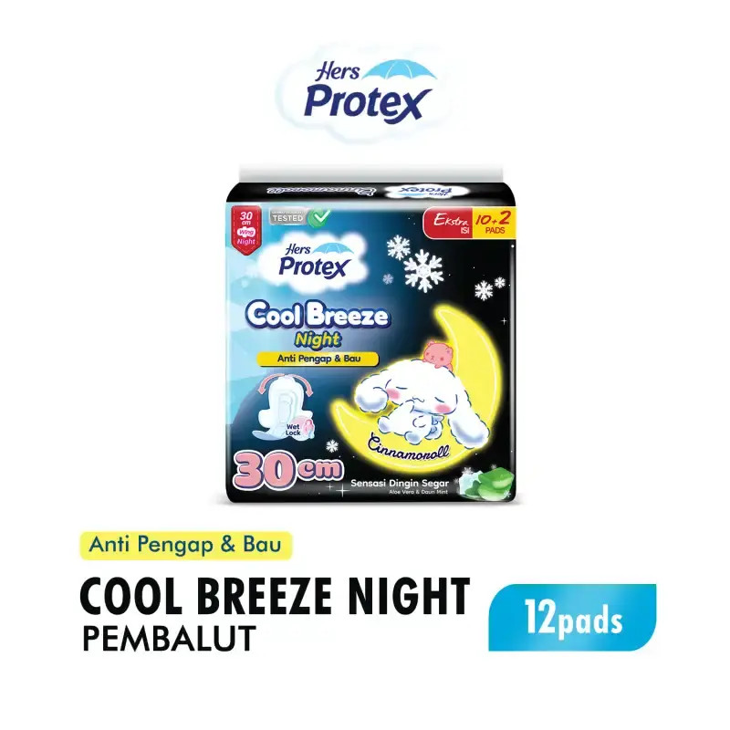 HERS PROTEX COOL BREEZE NIGHT 10+2