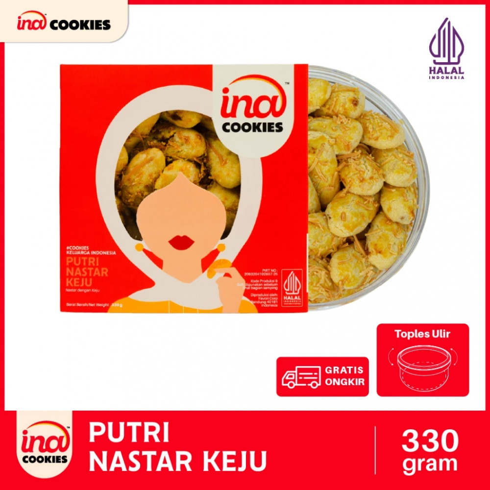 INA COOKIES PUTRI NASTAR KEJU 330 GR