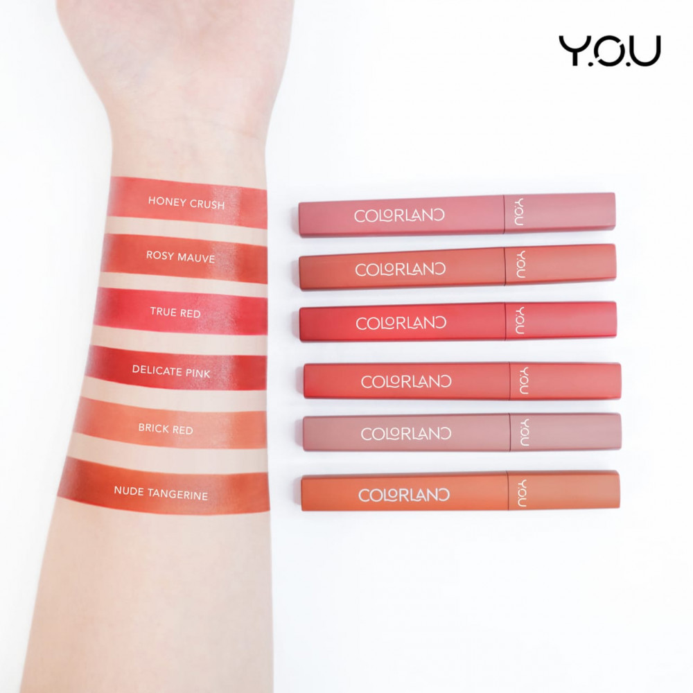 Y.O.U COLORLAND POWDER MOUSE LIP STAI TRUE RED