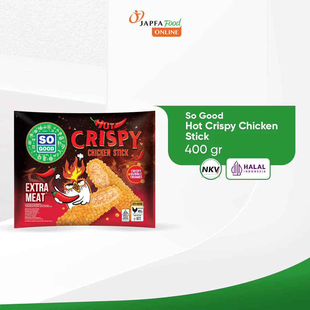 SO GOOD HOT CRISPY STICK NUGGET 400 GR