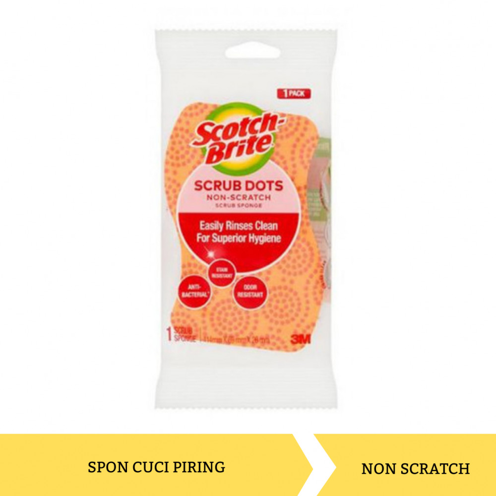SCOTCH BRITE SCRUB DOTS NS PK 1