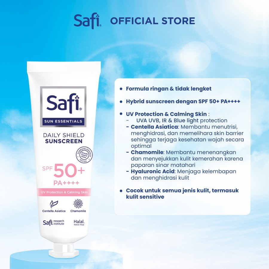 SAFI DAILY SHIELD SUNSCREEN SPF 50++