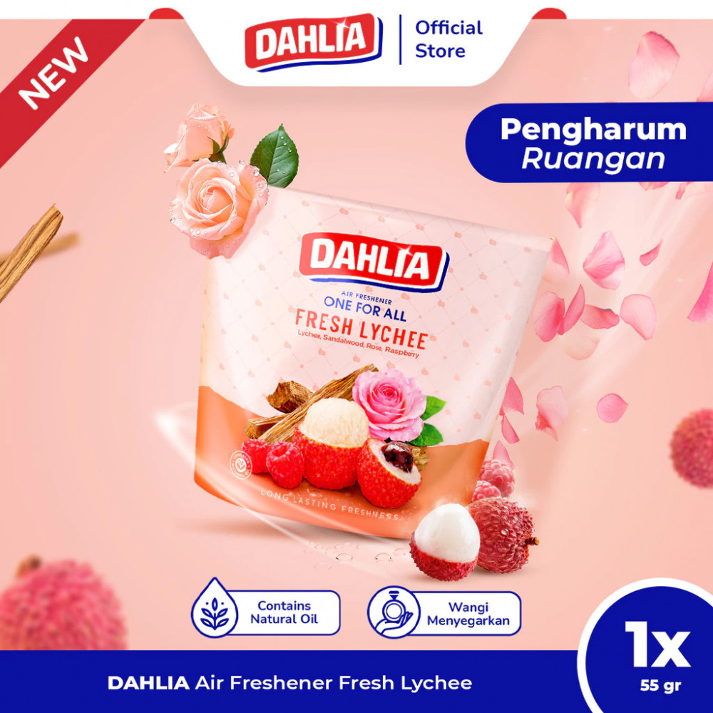 DAHLIA AIR FRESHENER FRESH LYCHEE PCH 55 GR
