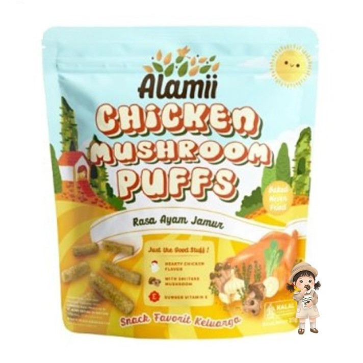 ALAMII PUFFS CHICKEN MUSHROOM 15GR