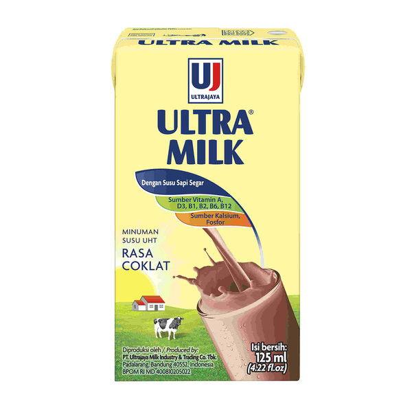 ULTRA MILK COKLAT 125ML (40)