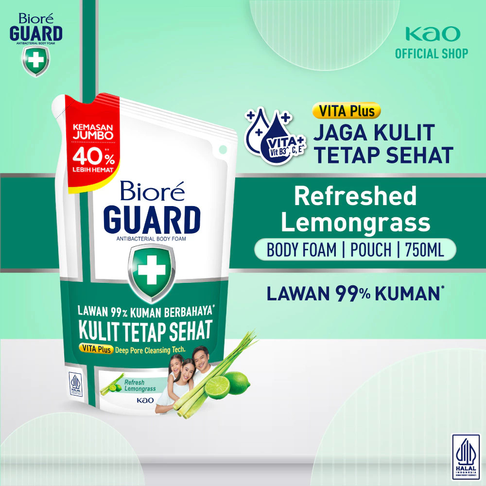 BIORE BF REFRESH LEMONGRASS REF 750 ML