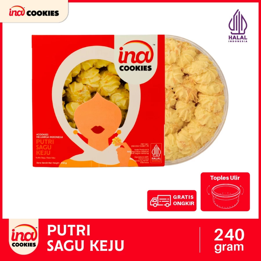 INA COOKIES PUTRI SAGU KEJU 240 GR