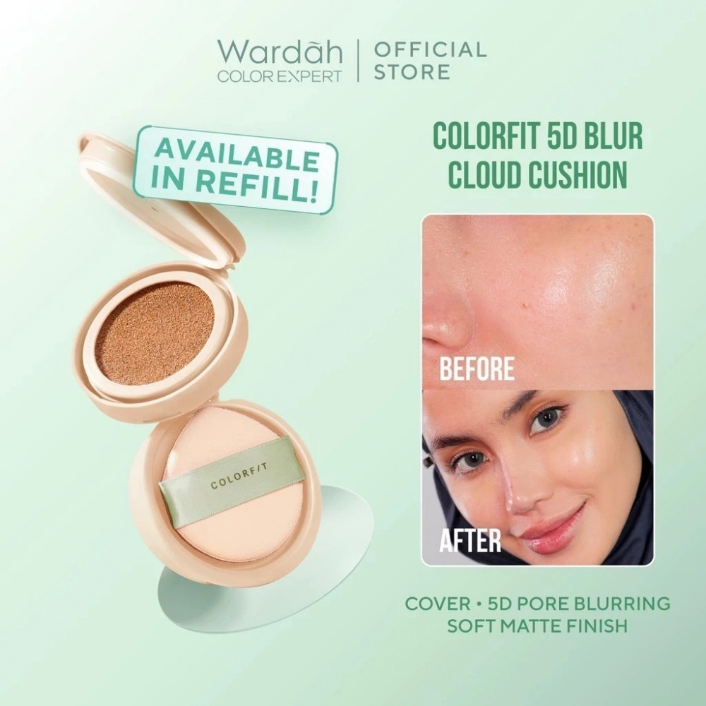 WARDAH REF CUSHION 5D BLUR 32N NAT. BEIGE