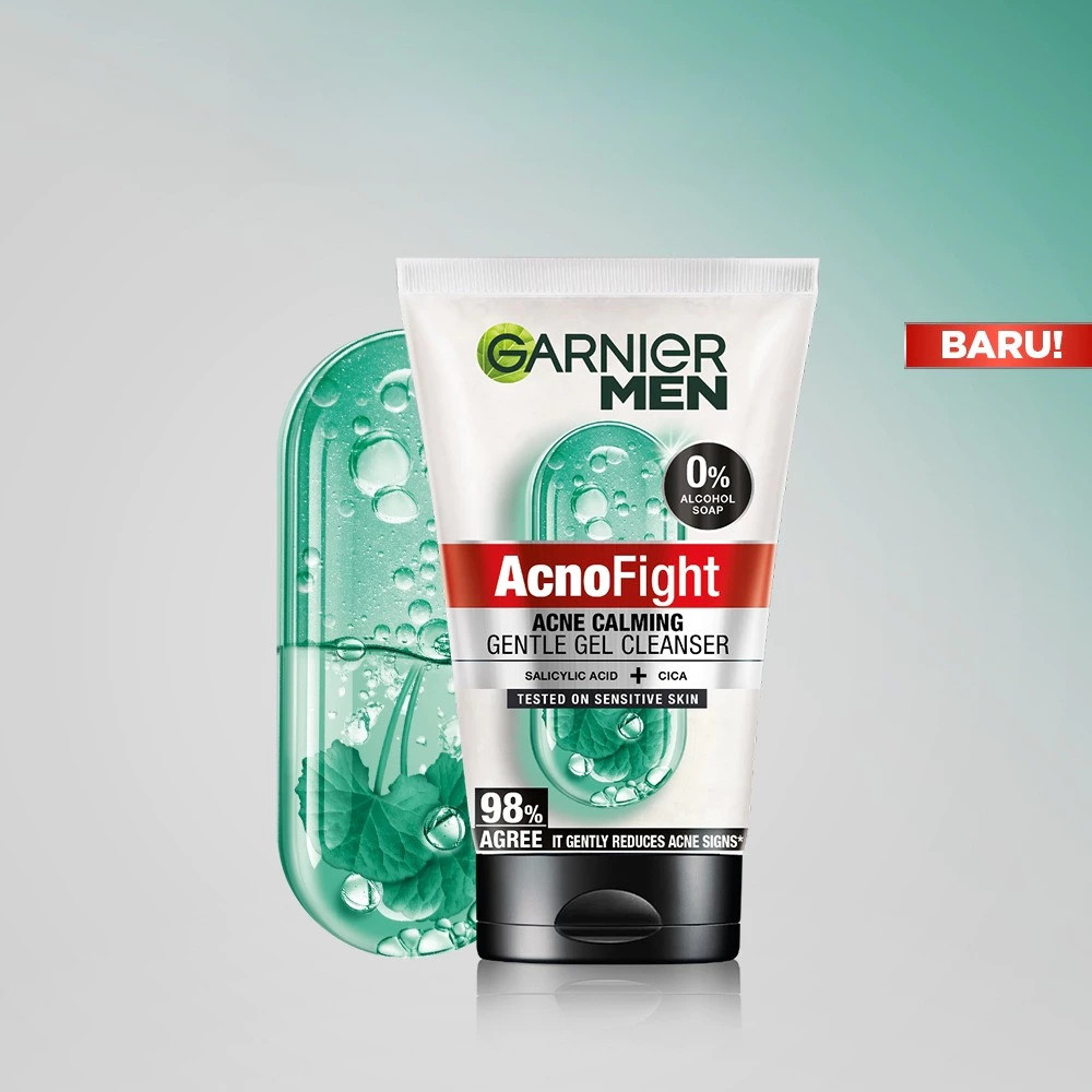 GARNIER MEN ACNO FIGHT GENTLE CLEANSER 100 ML