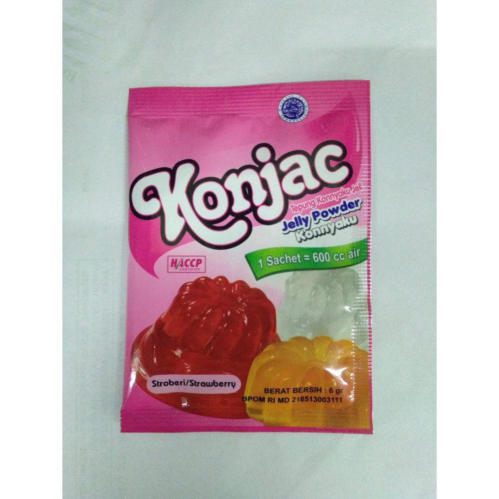 KONJAC JELLY KONYAKU STRAW SCH 6 GR