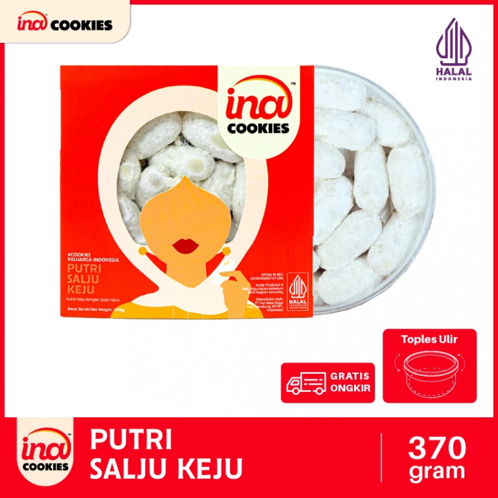 INA COOKIES PUTRI SALJU KEJU 370 GR