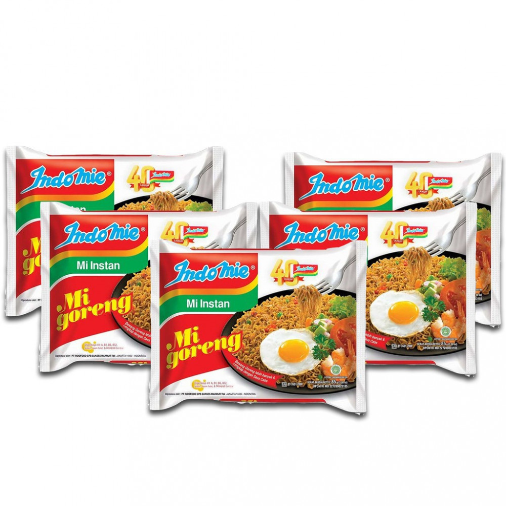 INDOMIE MIE GORENG 5`S PACK 85 GR