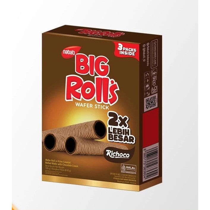 BIG ROLLS WAFER STICK RICHOCO 108 GR