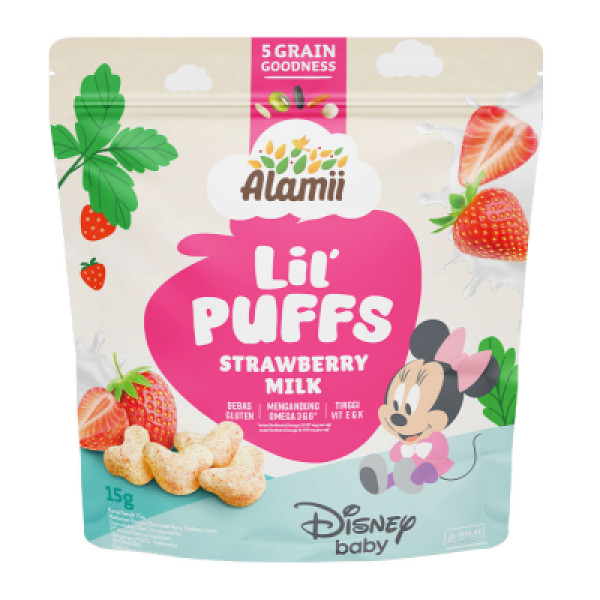 ALAMII LIL PUFFS STRAWBERRY MILK 15 GR